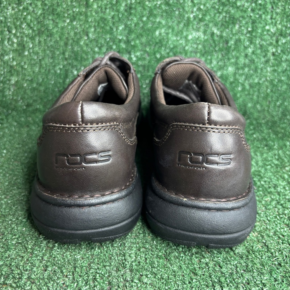 New Rockport Rocs Apm40054m Leather Lace Up Comfort Casual Oxford Brown Mens 11 View 4